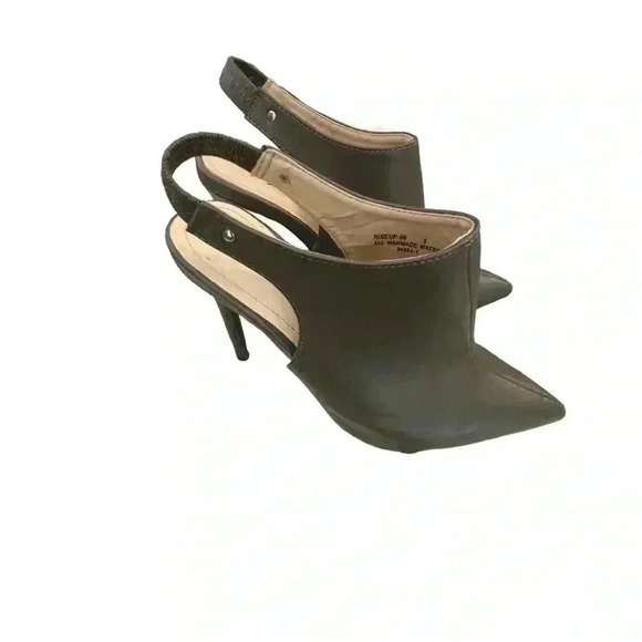 Anne Michelle gray sling back  Heels Sz 8 - Picture 1 of 5